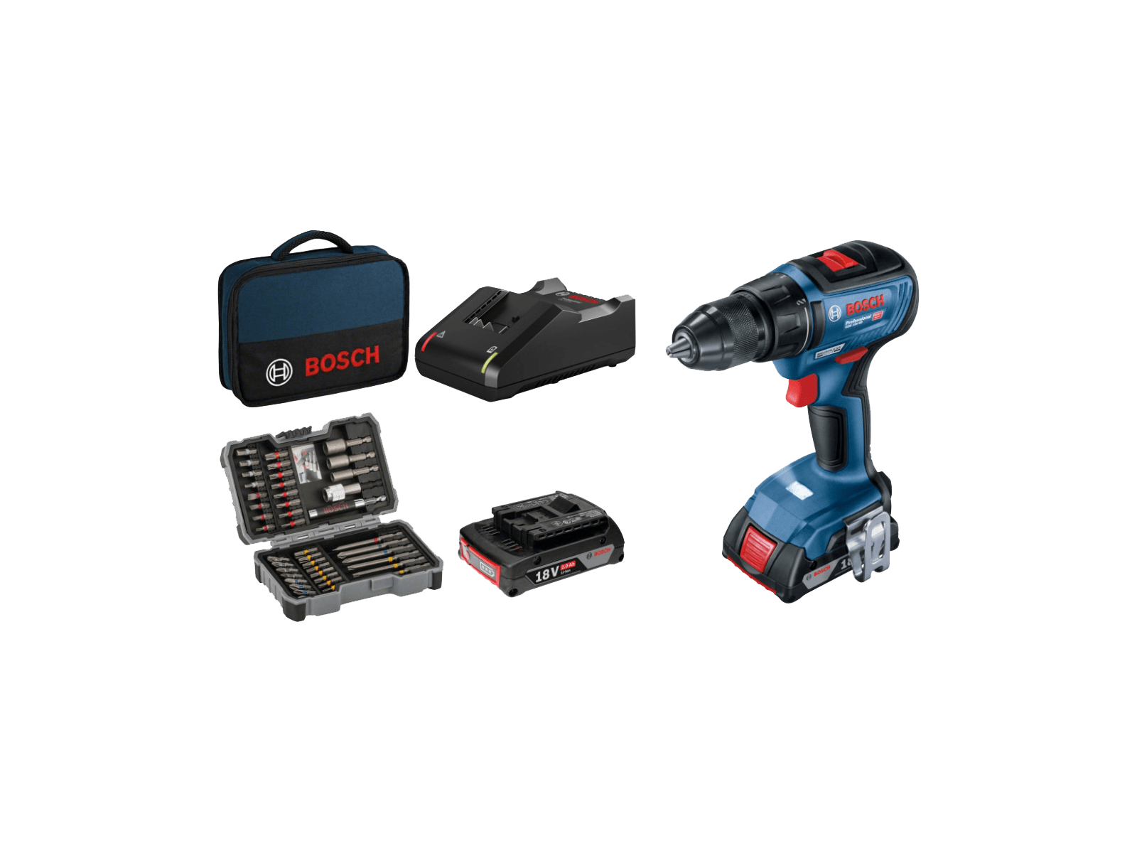 BOSCH GSR 18V 50 aku bu ilica 43 set pribora 06019H5004 Cene i Akcije Tehnoteka